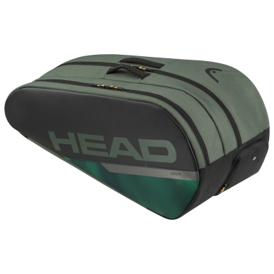 Head Tennis Racketbag Tour Racquet Bag L (Racket bag, 2 main compartments, shoe compartment) 2024 thyme green 9-pack